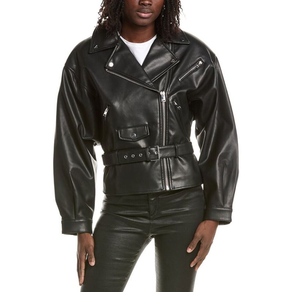 Lamarque Womens Biker Jacket, Black